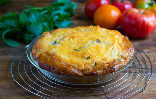Heirloom Tomato and Gruyere Slab Pie - Bev Cooks