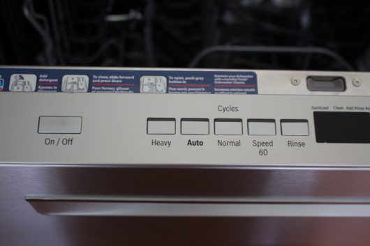 bosch top control dishwasher