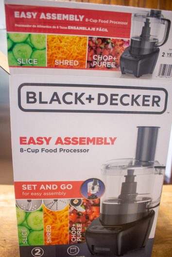 Black+decker Easy Assembly 8 Cup Food Processor Black FP4200B